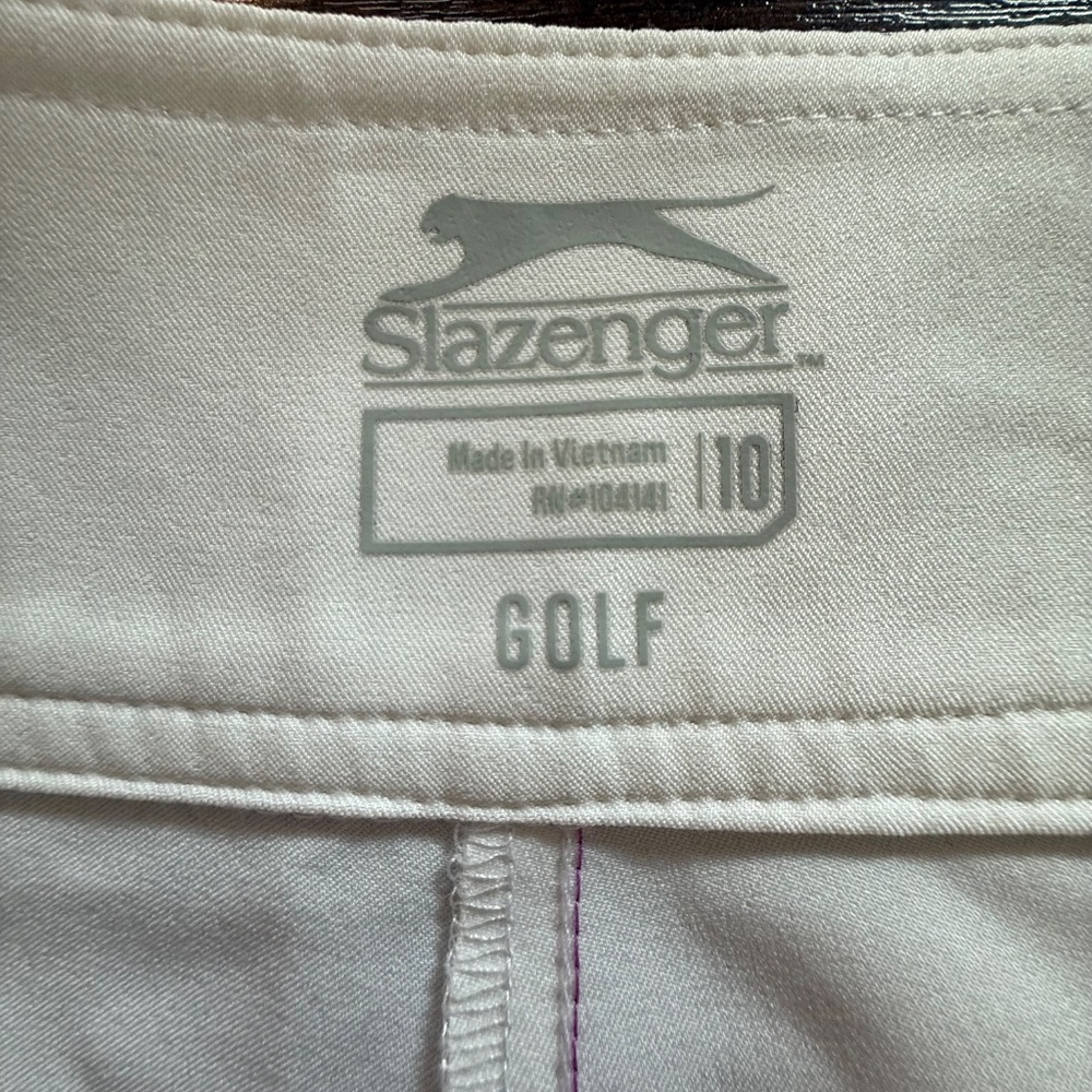 Slazenger Golf Shorts Womens Size 10 Ombre Purple White 5” Inseam - Picture 6 of 7